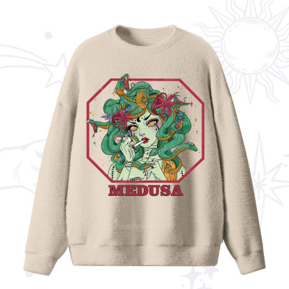 Purplehecate The Greek Goddess Medusa Fuzzy Sweater