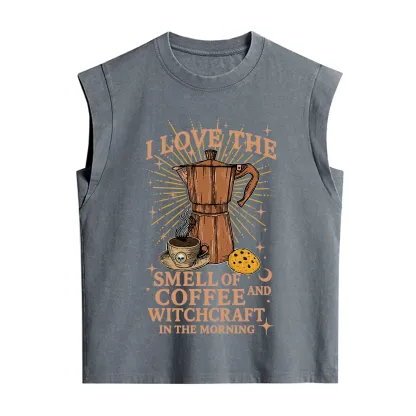 Purplehecate I Love The Smell Of Coffee And Witchcraft In The Morning Vintage Washed Tank