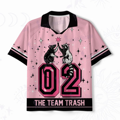 Purplehecate The Team Trash Polo Collar Unisex Jersey