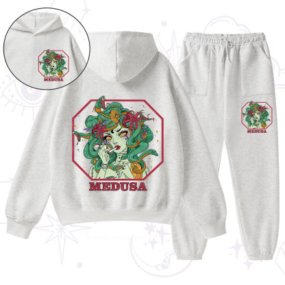 Purplehecate The Greek Goddess Medusa Fleece Hoodie Suit