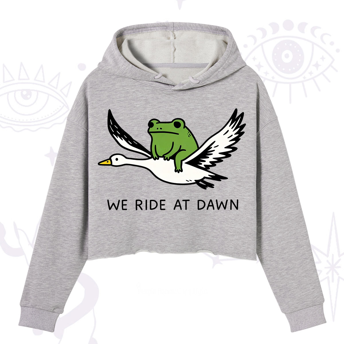 Purplehecate We Ride at Dawn Crop Hoodie
