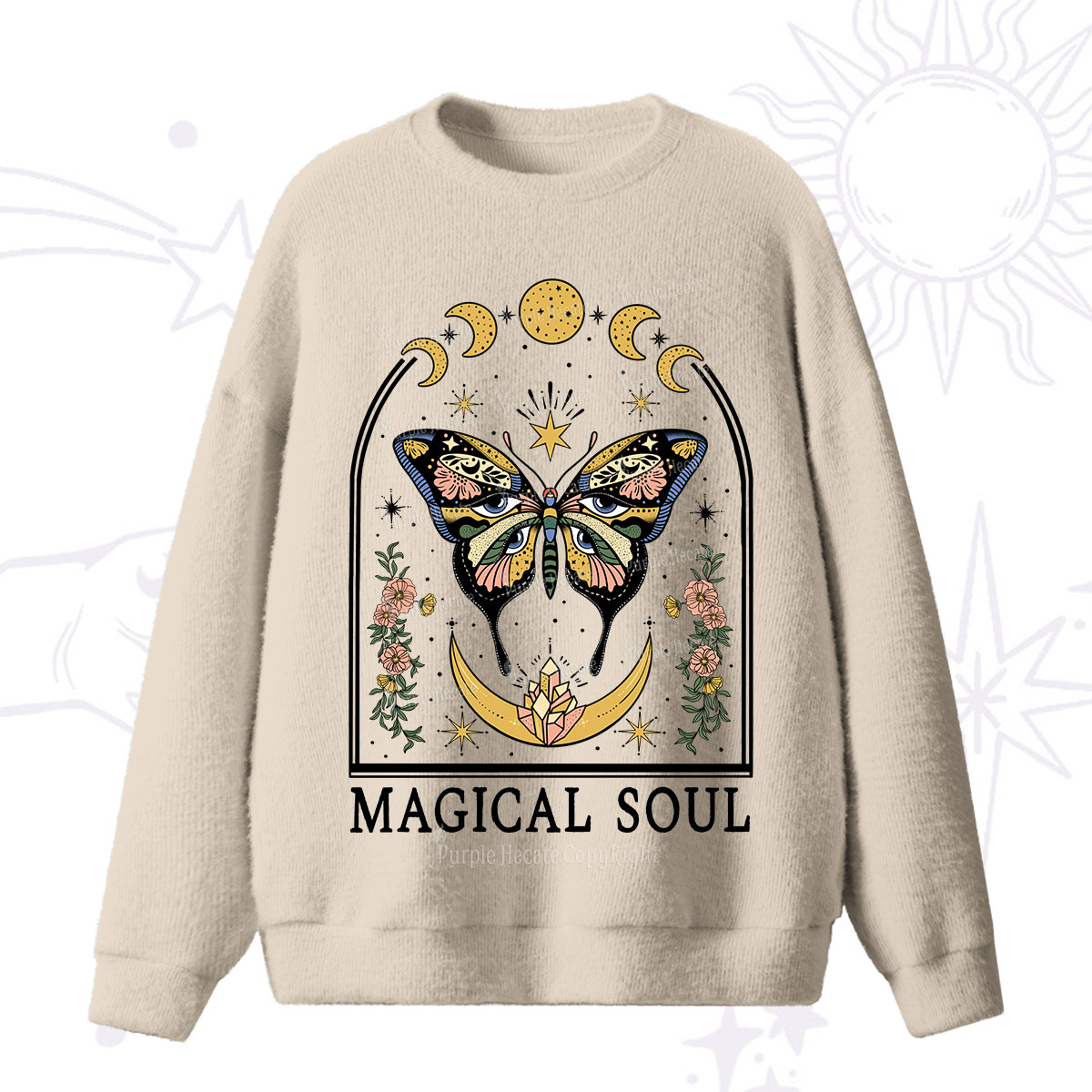 Purplehecate Magical Soul Fuzzy Ugly Sweater