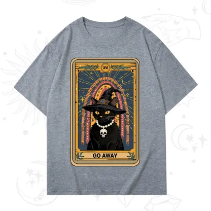 Purplehecate The Go Away Cat Tarot T-Shirt