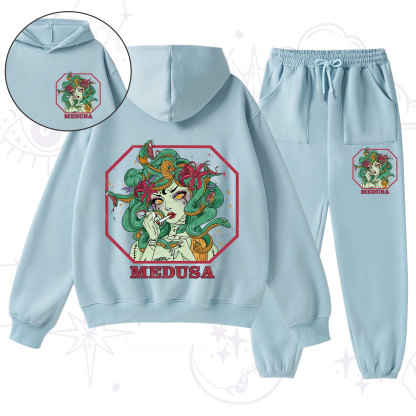 Purplehecate The Greek Goddess Medusa Fleece Hoodie Suit