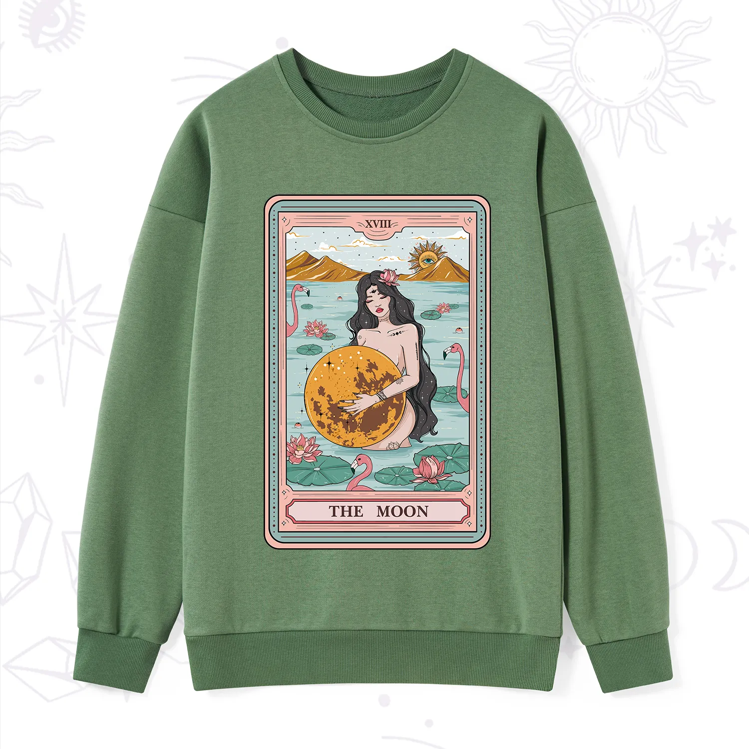Purplehecate The Moon Goddess Tarot Sweatshirt