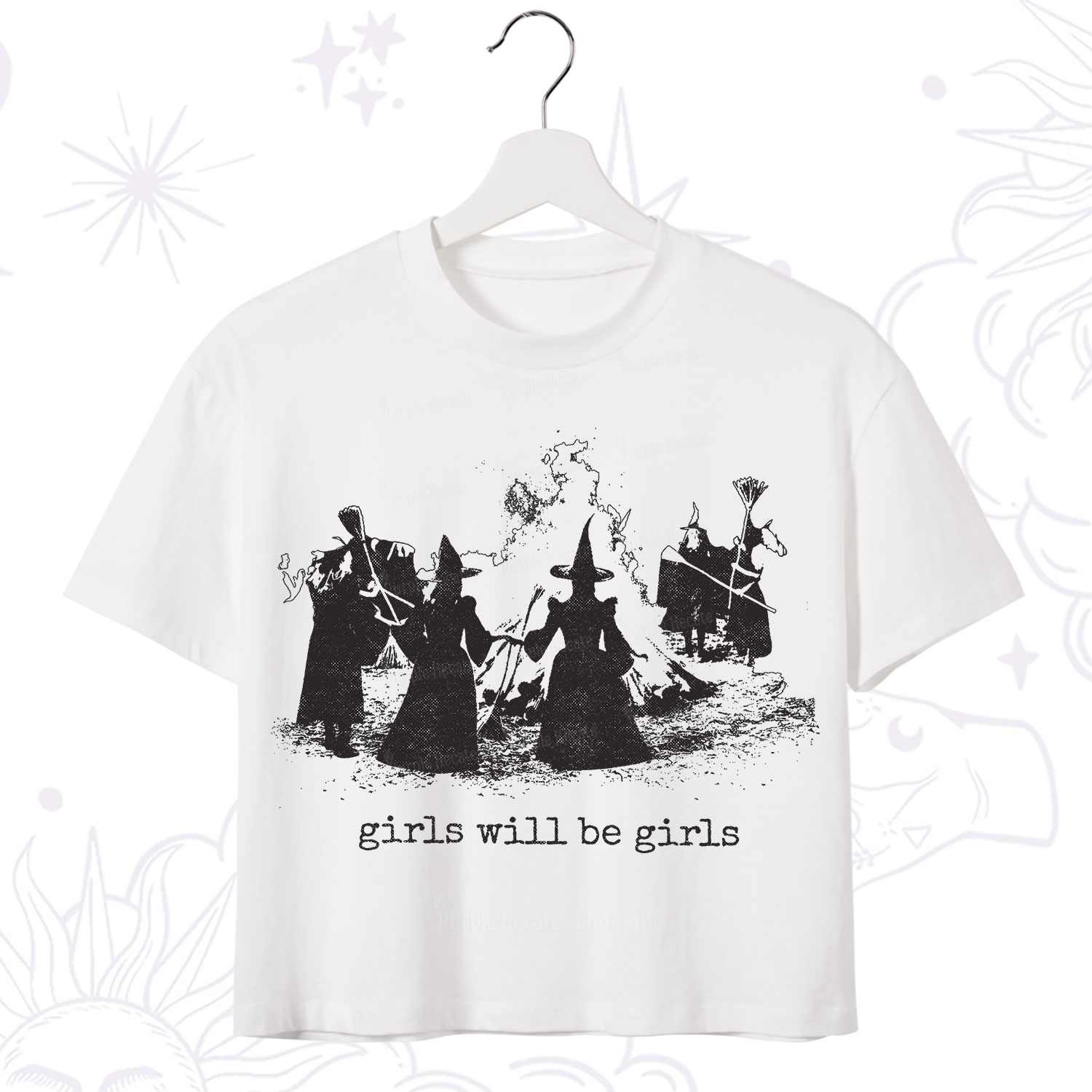 Purplehecate Girls Will Be Girls Crop T-Shirt