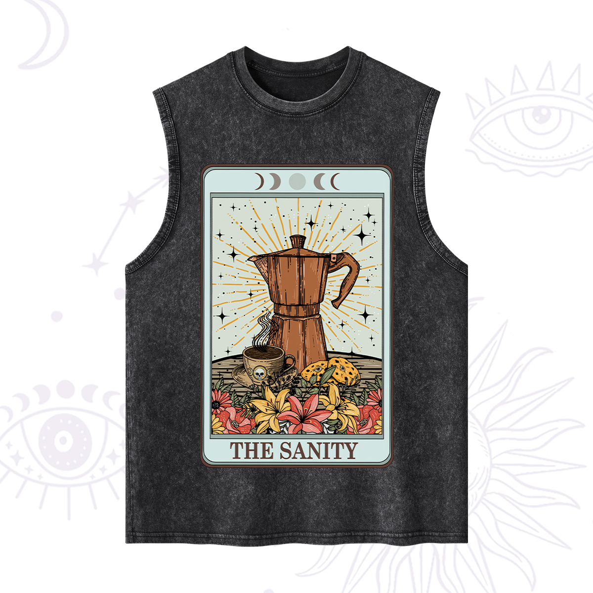 Purplehecate The Sanity Food Tarot Washed Tank