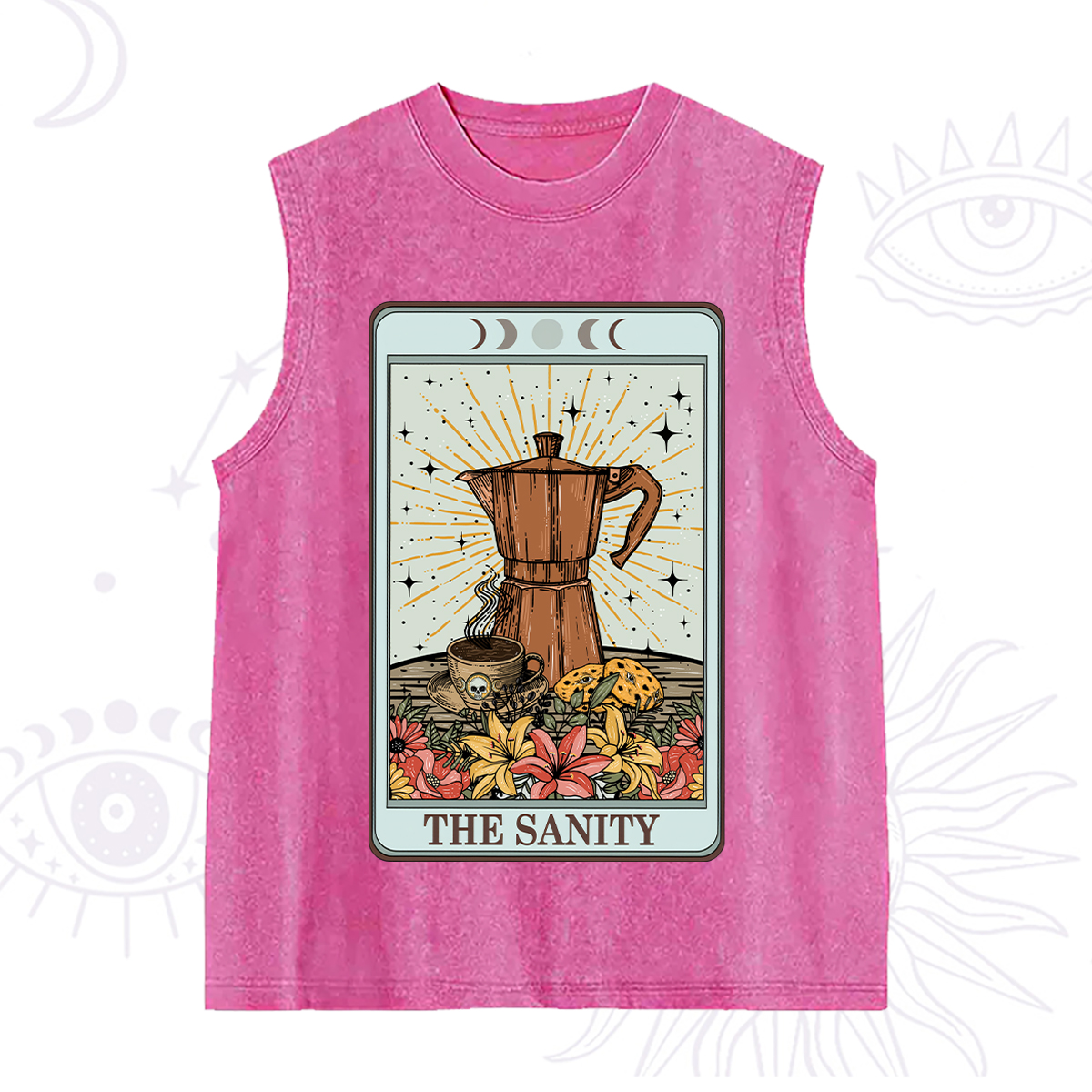 Purplehecate The Sanity Food Tarot Washed Tank