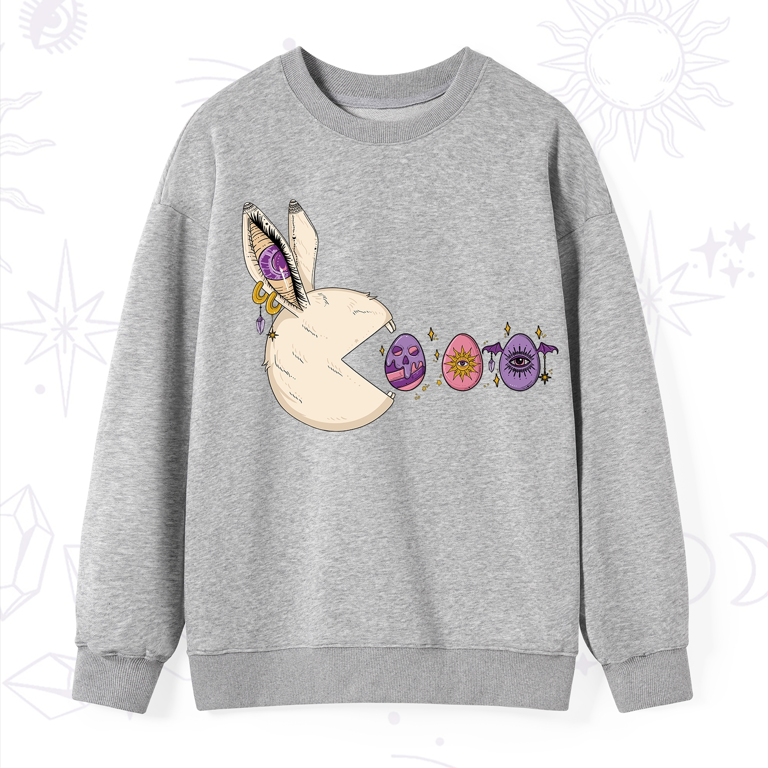 Purplehecate Egg Hunter Bunny Easter Sweatshirt