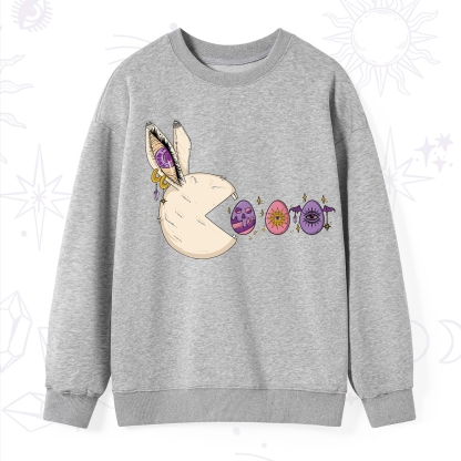 Purplehecate Egg Hunter Bunny Easter Sweatshirt