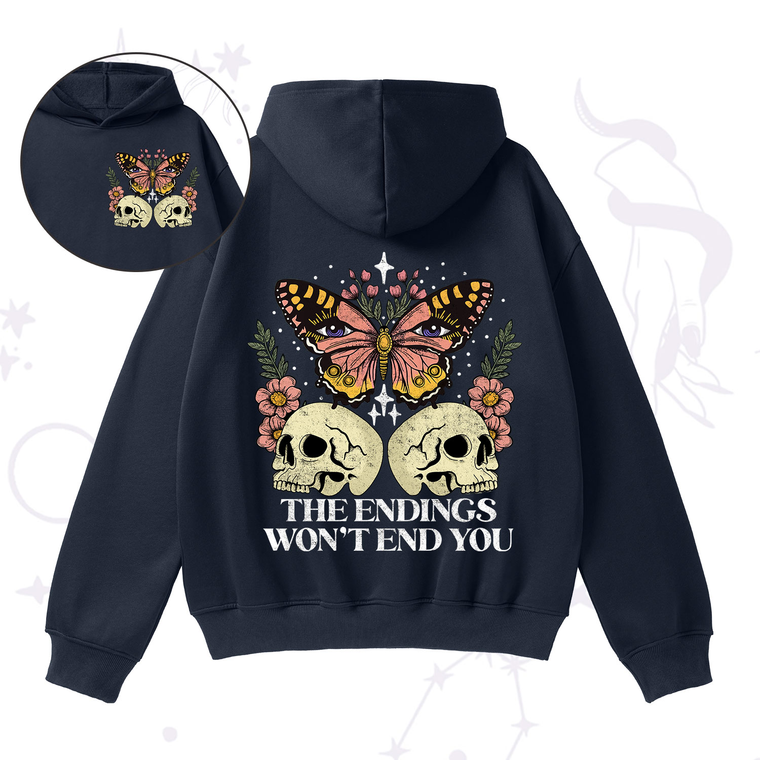 Purplehecate The Endings Won't End You Fleece Hoodie Suit