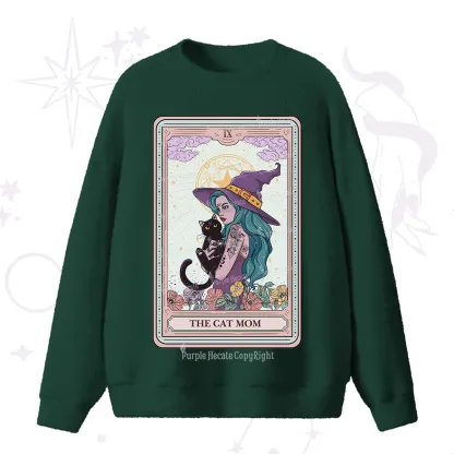Purplehecate The Gothic Cat Mom Tarot Fuzzy Ugly Sweater
