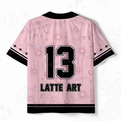 Purplehecate The You Can Learn Latte Art Polo Collar Unisex Jersey