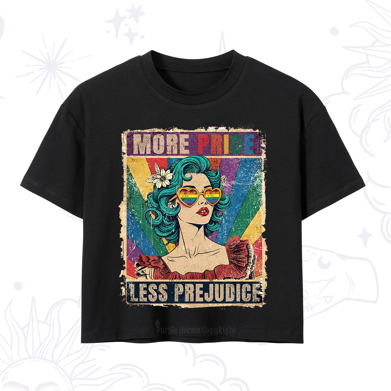 Purplehecate More Pride Less Prejudice Crop T-Shirt
