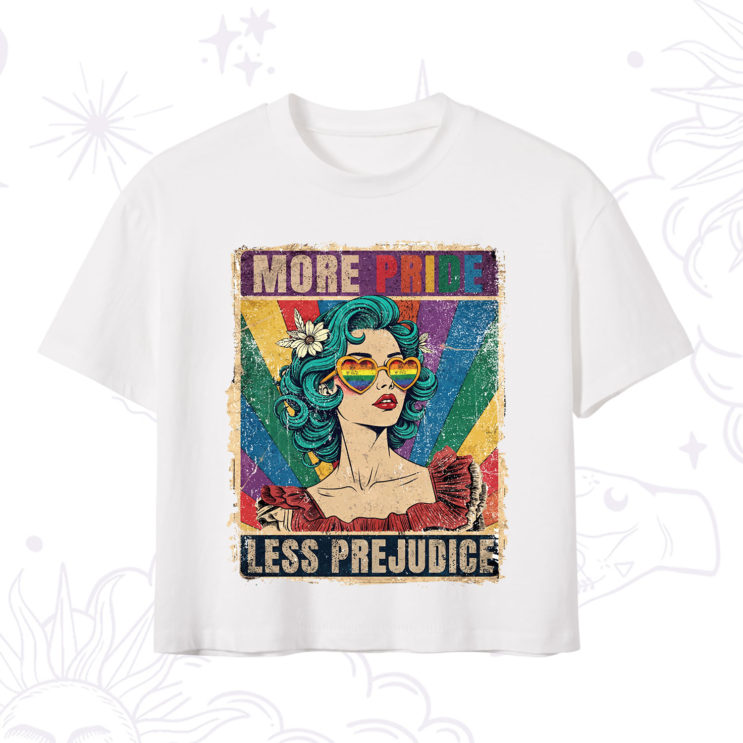 Purplehecate More Pride Less Prejudice Crop T-Shirt