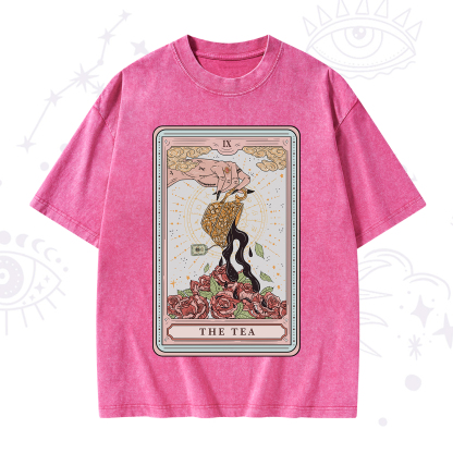 Purplehecate The Tea Tarot Washed T-Shirt