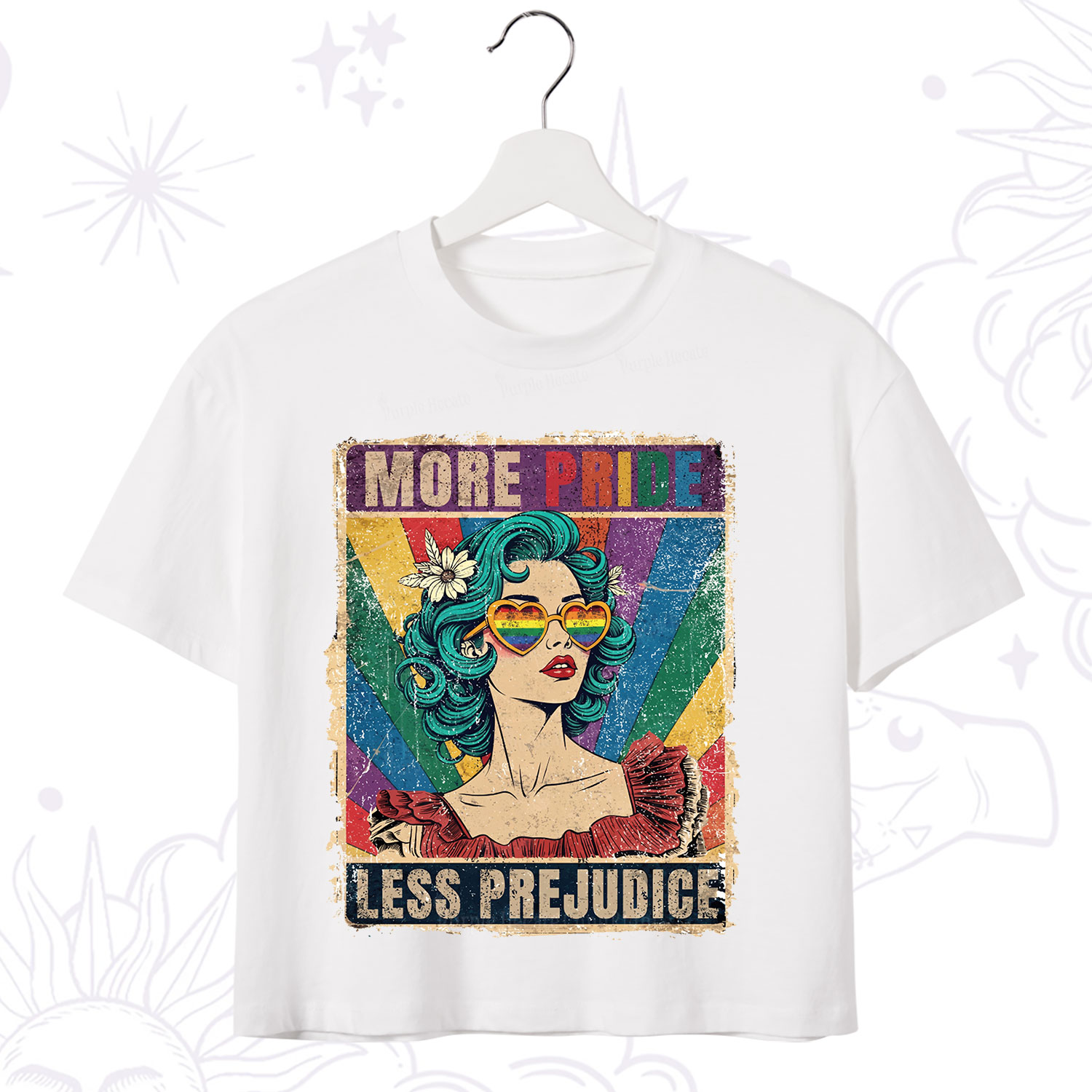 Purplehecate More Pride Less Prejudice Crop T-Shirt