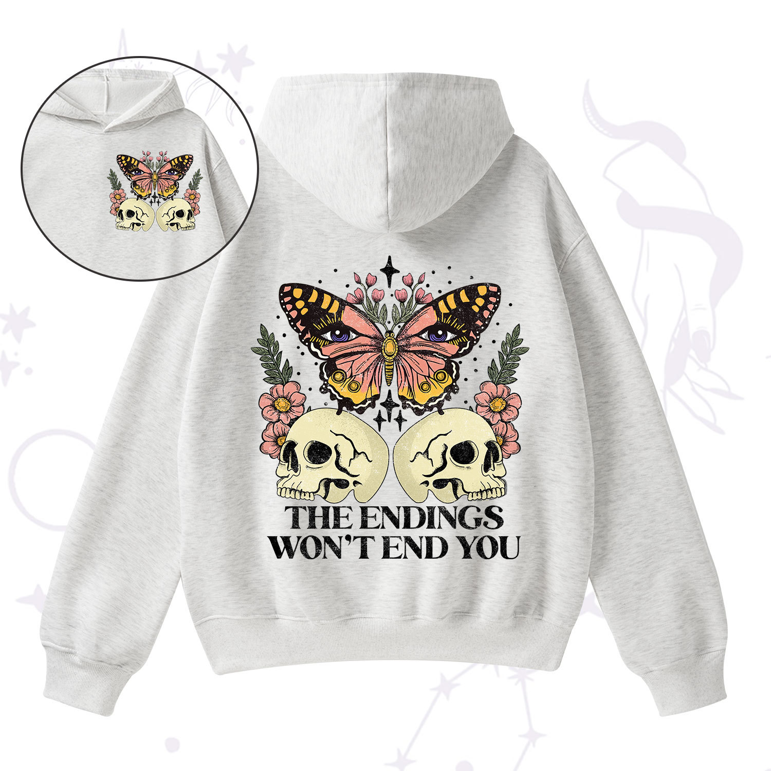Purplehecate The Endings Won't End You Fleece Hoodie Suit