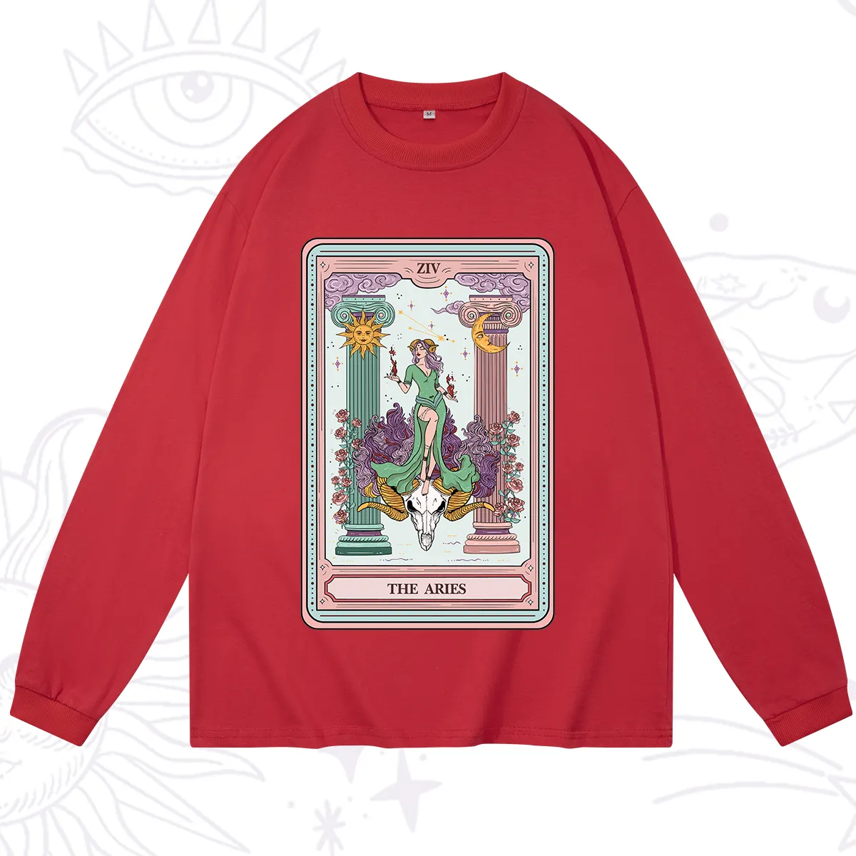 Purplehecate The Aries Goddess Tarot Long Sleeve T-Shirt