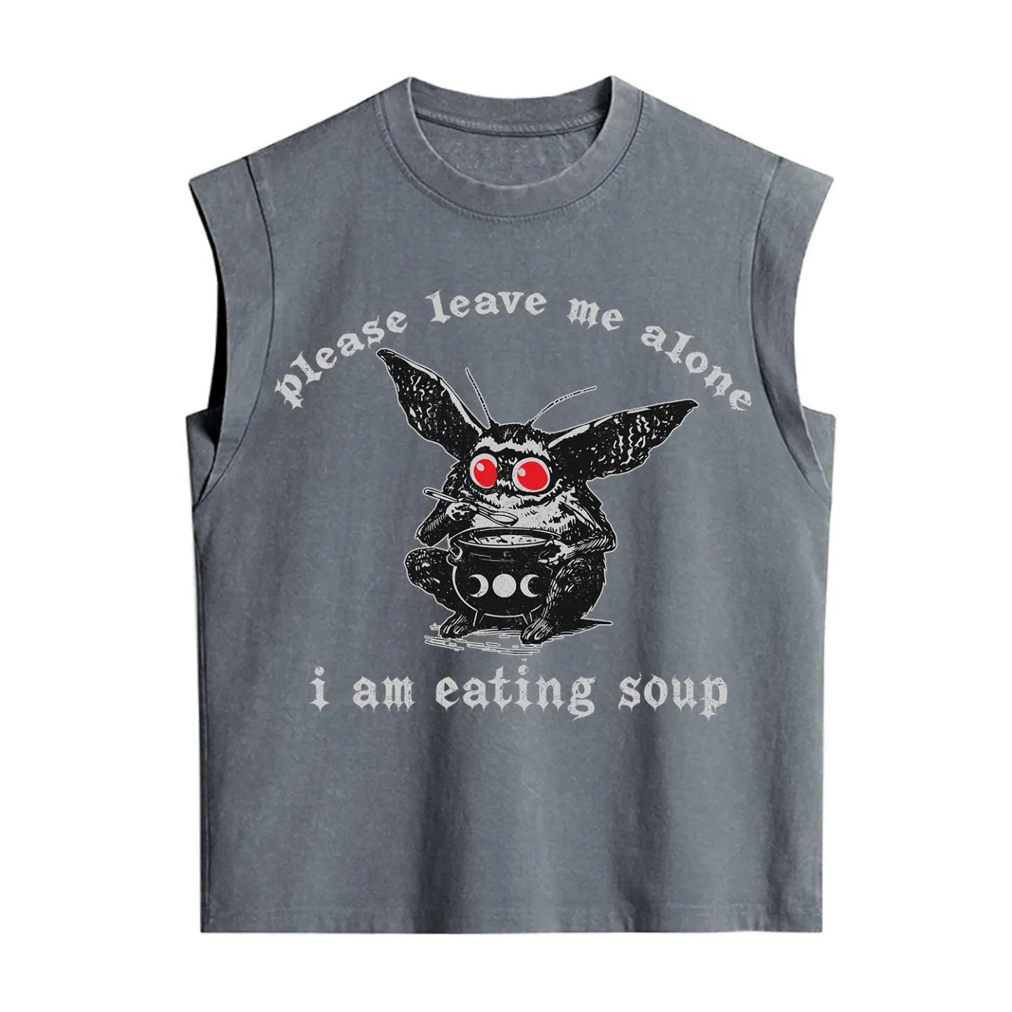Purplehecate Mothman Eating Soup Vintage Washed Tank