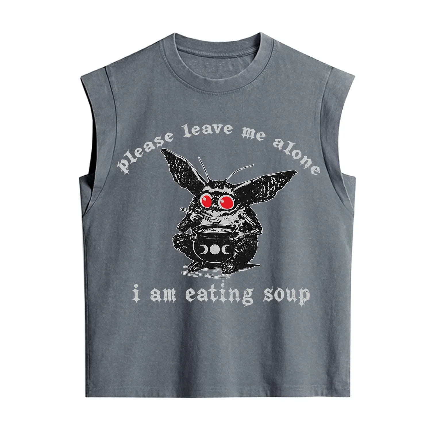 Purplehecate Mothman Eating Soup Vintage Washed Tank