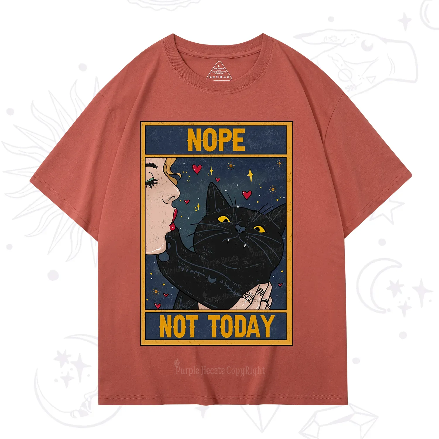 Purplehecate The Nope Not Today Tarot T-Shirt