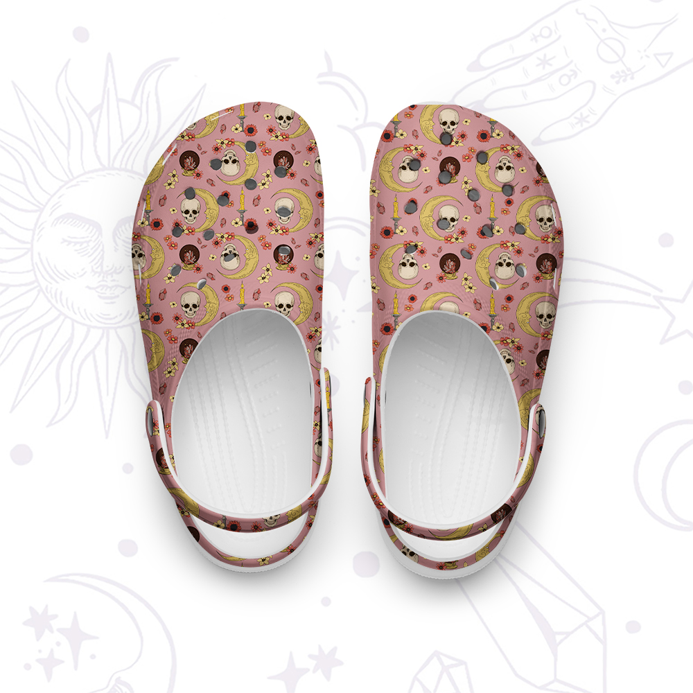Purplehecate Sorcerer's Skull Rubber Clogs