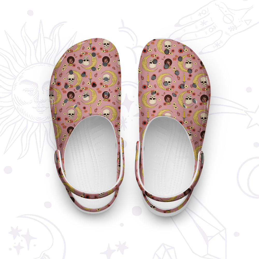 Purplehecate Sorcerer's Skull Rubber Clogs