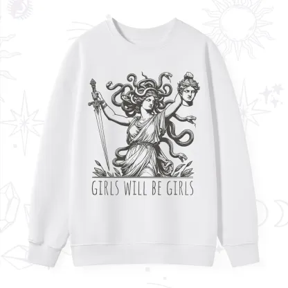 Purplehecate Girls Will Be Girls Medusa Sweatshirt