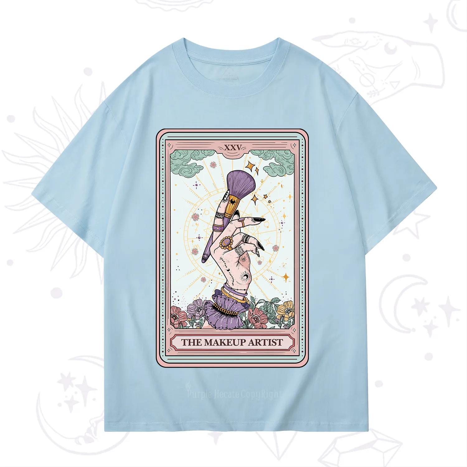 Purplehecate The Makeup Artist Tarot T-Shirt