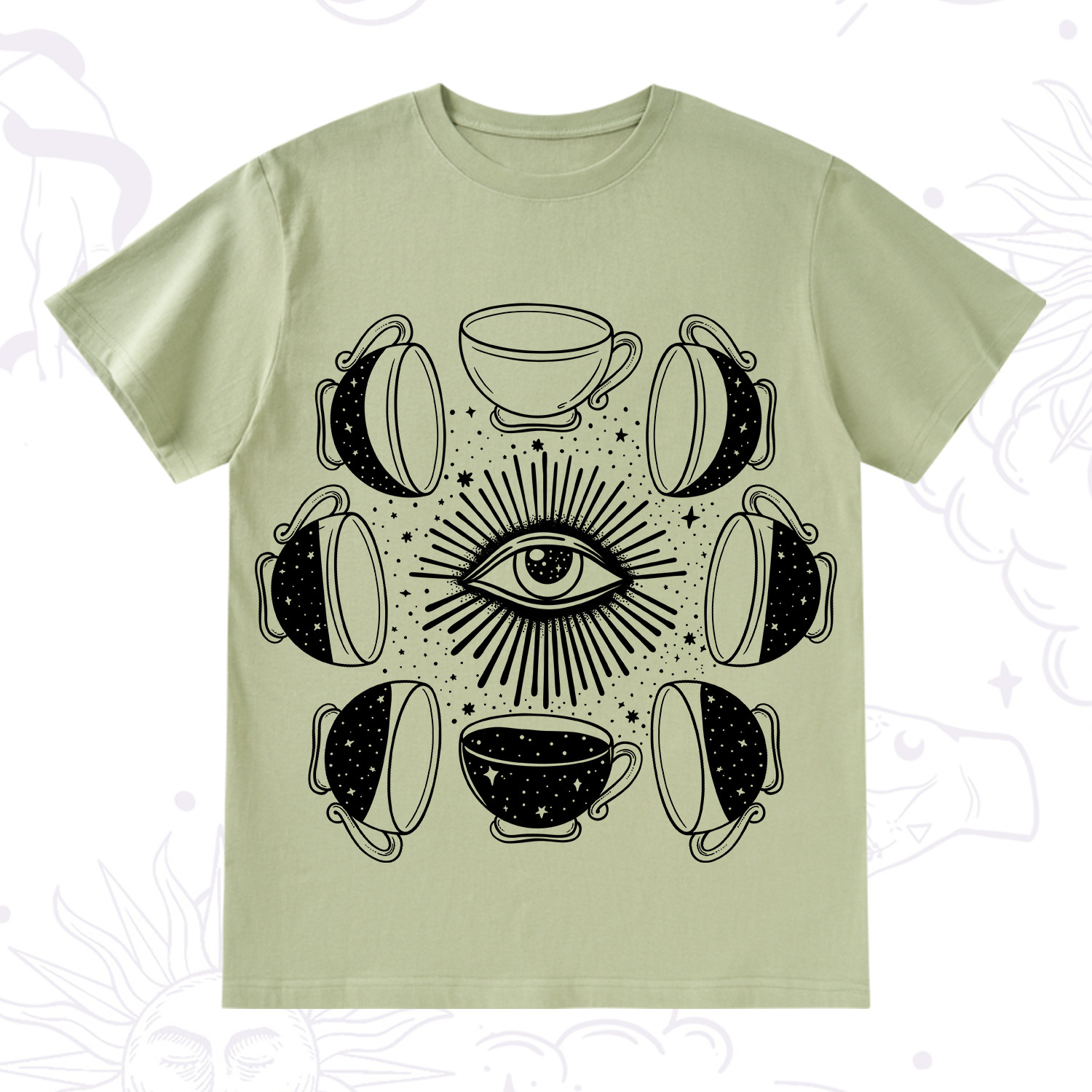 Purplehecate Moon Phase Coffee T-Shirt