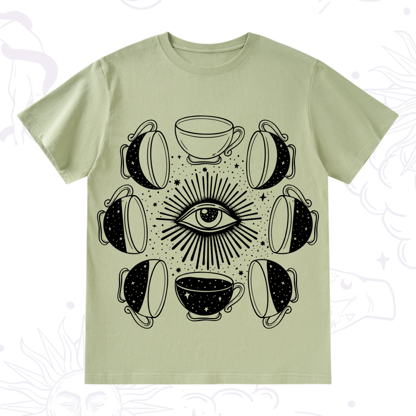 Purplehecate Moon Phase Coffee T-Shirt