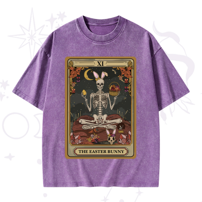 Purplehecate The Easter Bunny Tarot Washed T-Shirt