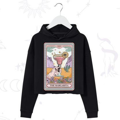Purplehecate The Margarita Tarot Card Crop Hoodie