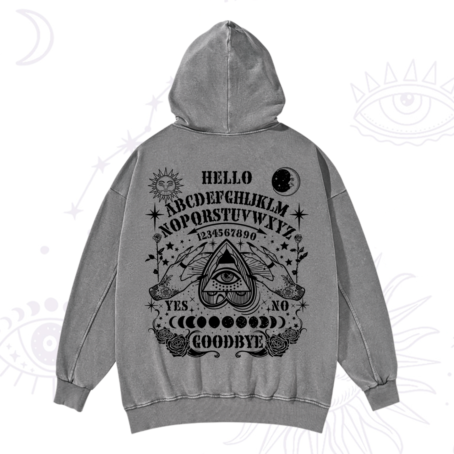 Purplehecate Hello Goodbye Washed Hoodie