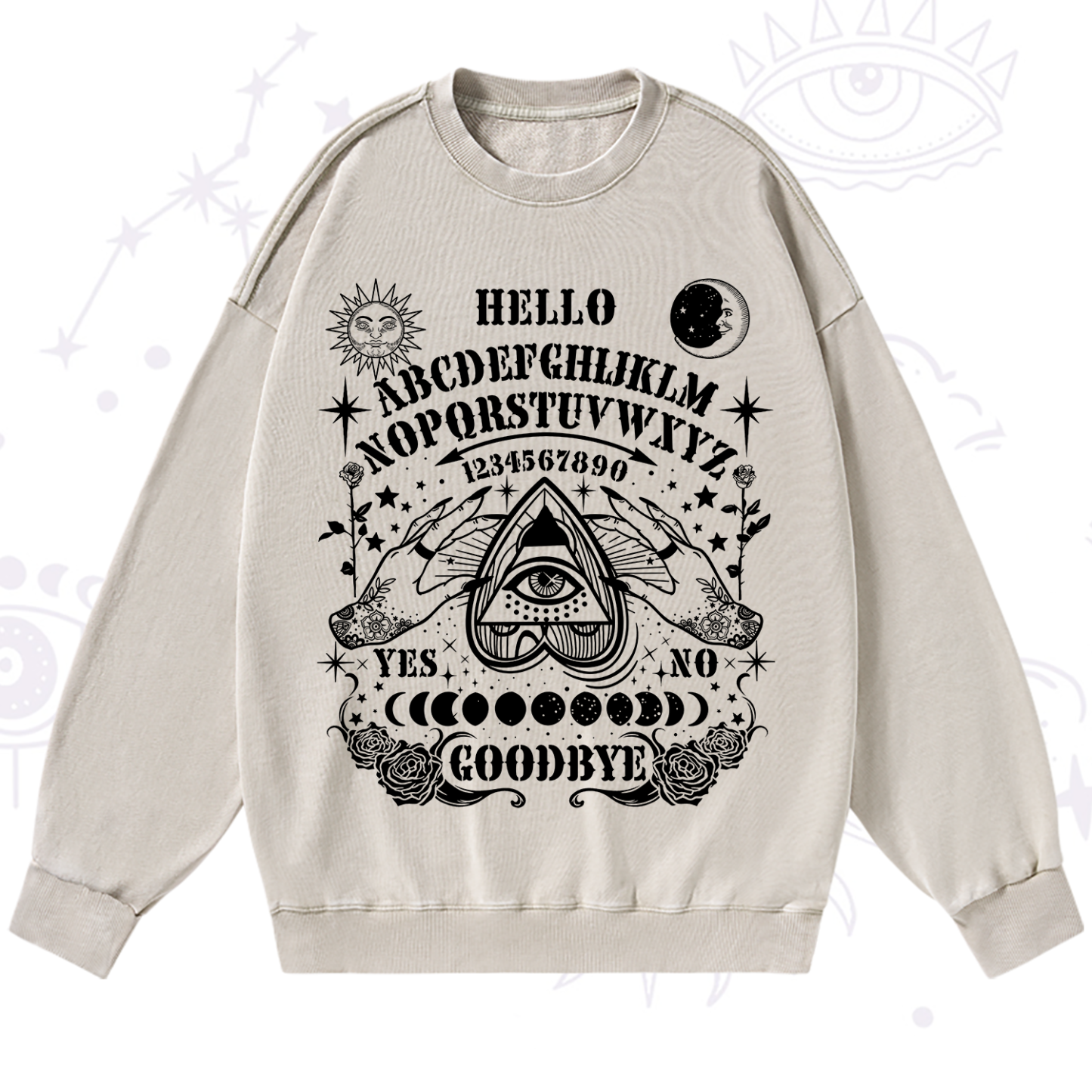 Purplehecate Hello Goodbye Washed Sweatshirt