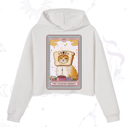 Purplehecate The Toasted Hermit Tarot Crop Hoodie