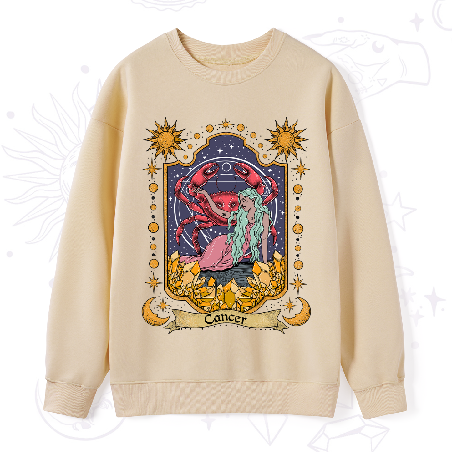 Purplehecate Cancer Zodiac Sweatshirt