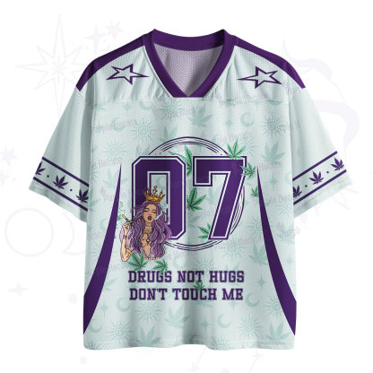 Purplehecate Drugs Not Hugs Mesh Jersey