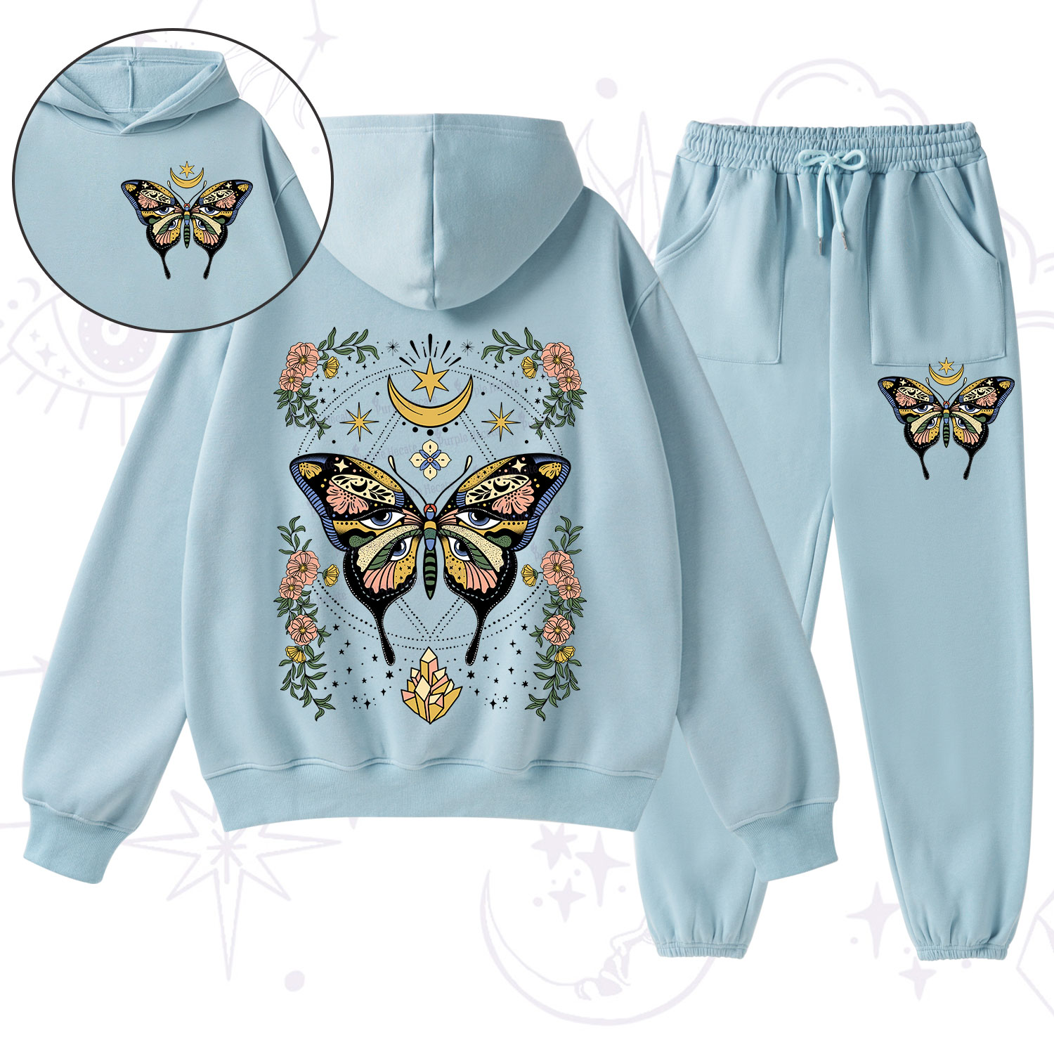 Purplehecate I Am Opening Fleece Hoodie Suit