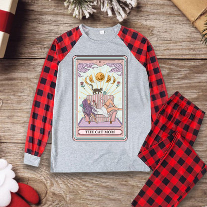Purplehecate The Cat Mom Tarot Christmas Pajamas