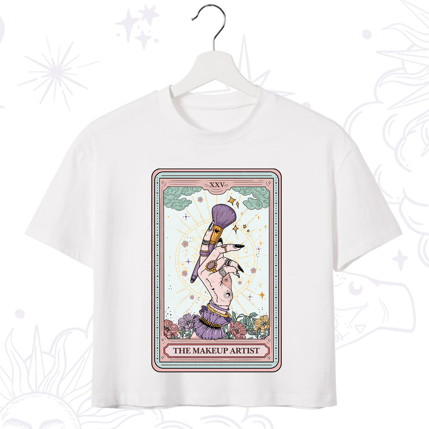 Purplehecate The Makeup Artist Tarot Crop T-Shirt