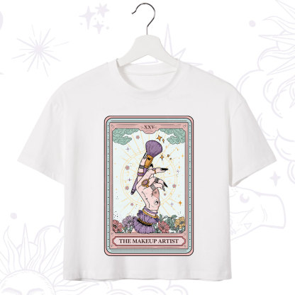 Purplehecate The Makeup Artist Tarot Crop T-Shirt