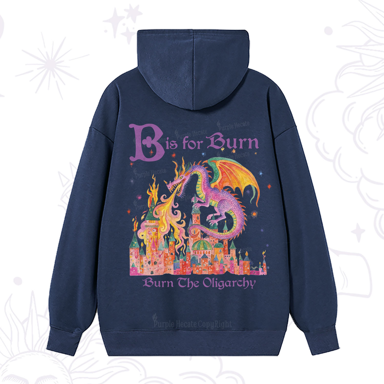 Purplehecate Burn The Oligarchy Hoodie
