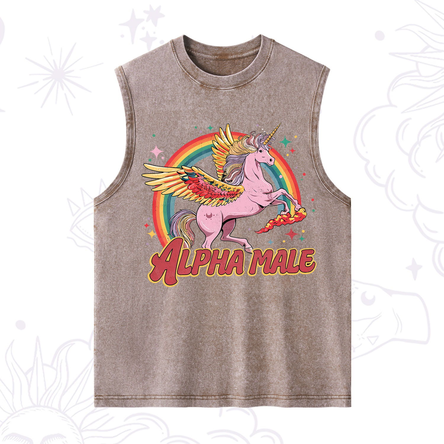 Purplehecate Alpha Male Washed Tank