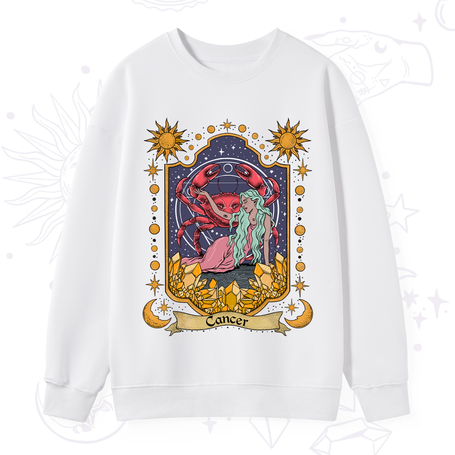Purplehecate Cancer Zodiac Sweatshirt