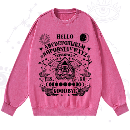 Purplehecate Hello Goodbye Washed Sweatshirt
