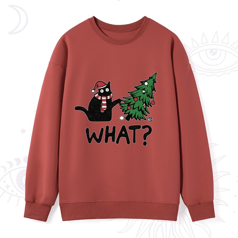 Purplehecate Christmas Black Cat Sweatshirt