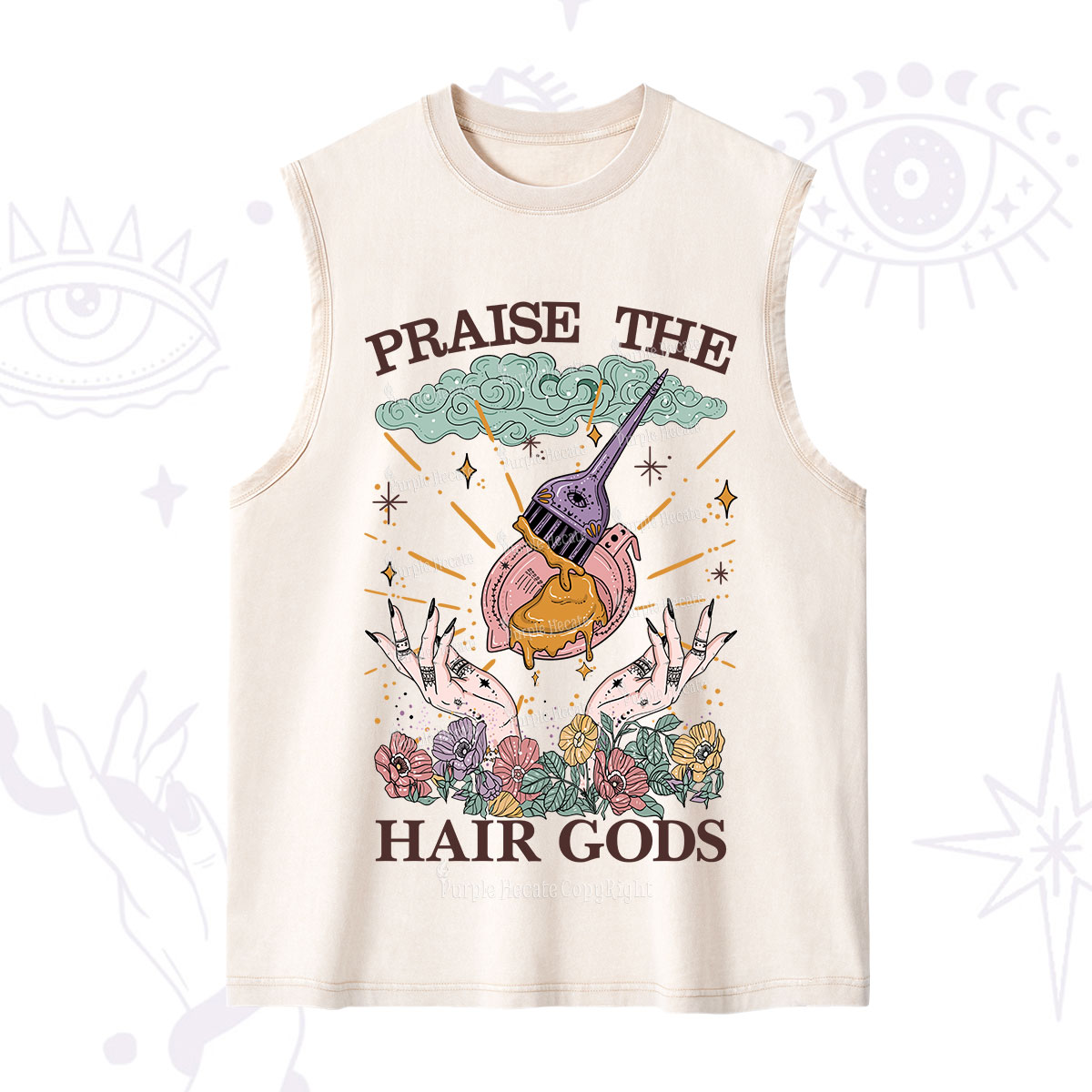 Purplehecate Praise The Hair Gods Washed Tank