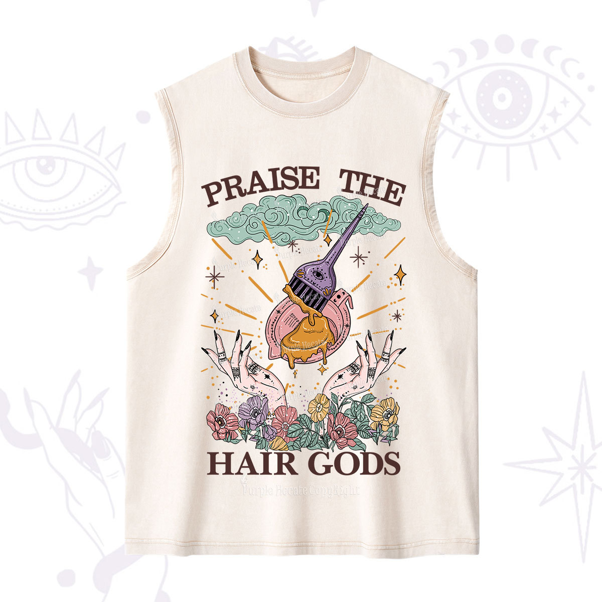 Purplehecate Praise The Hair Gods Washed Tank
